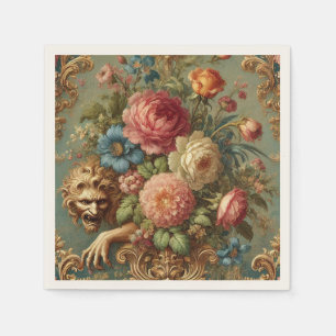 Lurking in Luxury – Gothic Floral Design Napkin