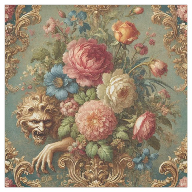 Lurking in Luxury – Gothic Statement Tile Fabric (Swatch)