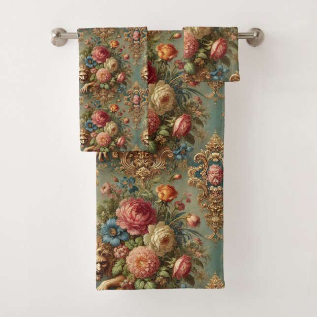 Lurking in Luxury – Gothic Victorian Bath Towel Set (Insitu)