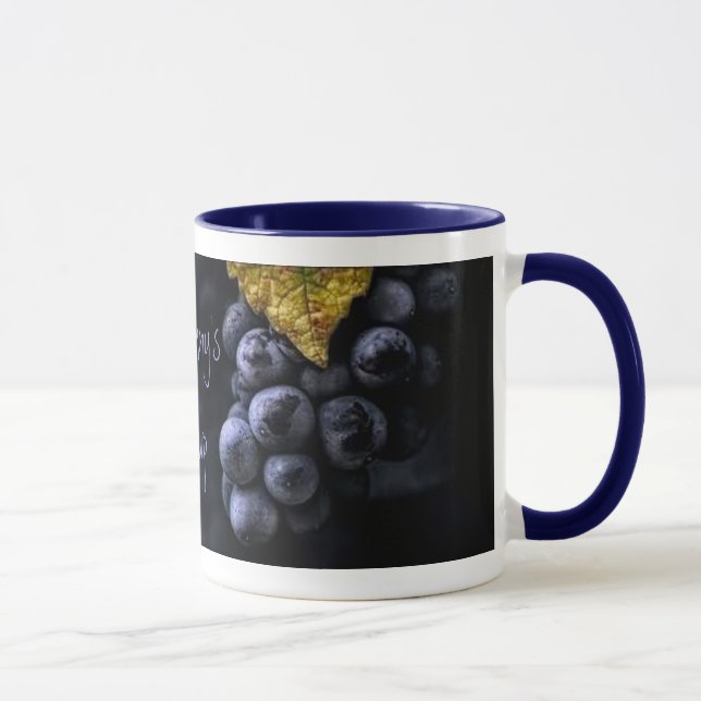 Luscious Grape Cluster Mug (Right)