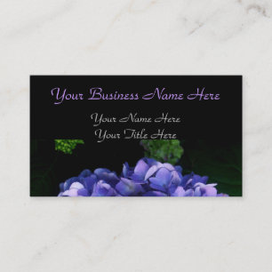 "Luscious Lavender Hydrangea" Business Card