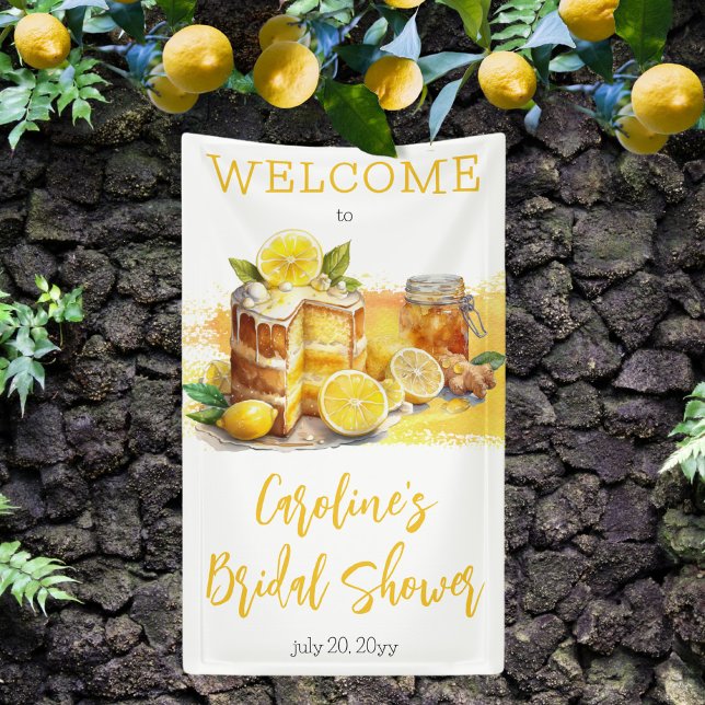 Luscious Lemon Cake Ginger Tea Bridal Shower Banner (Creator Uploaded)