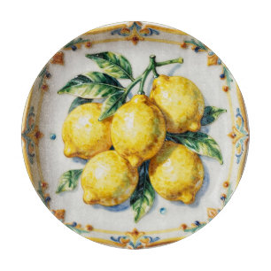 Luscious Lemons Ceramic Vibrant Italian Cutting Board