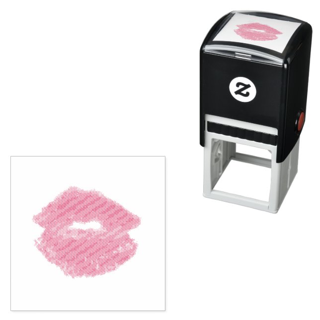 Luscious Lips 4 Red Lipstick Kay Self-inking Stamp (In Situ)