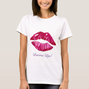 Luscious Lips Design Ladies T-shirt