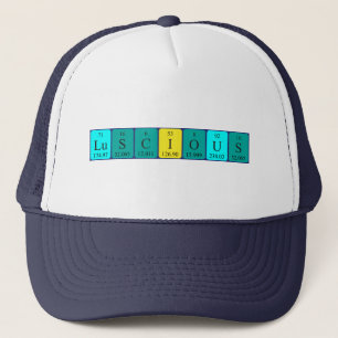 Luscious periodic table word hat