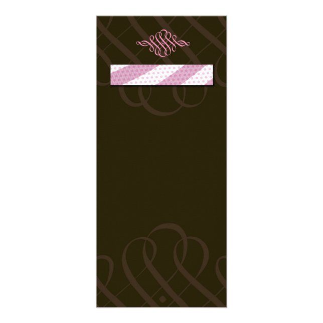 Luscious Pink & Chocolate Rack Card (Front)