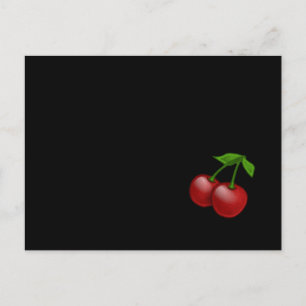 Luscious Retro Cherries Postcard