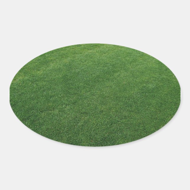 Luscious Turf Oval Sticker (Front)