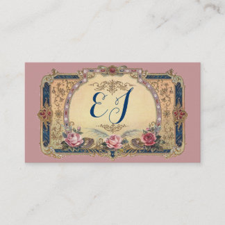 Luscious Victorian Antique Store Monogram Card