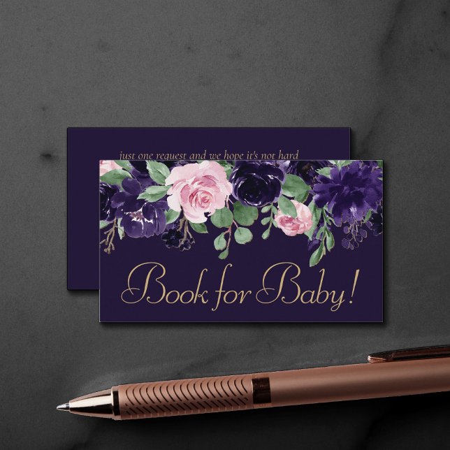 Lush Blossom | Purple and Pink Rose Book Request Enclosure Card (Creator Uploaded)