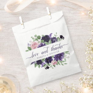 Lush Blossoms Purple and Pink Love and Thanks Favour Bag