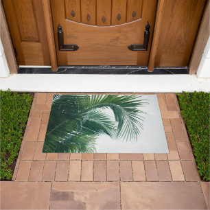 Lush Caribbean Palms #11 #tropical #palms #wall  Doormat