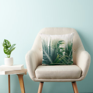 Lush Caribbean Palms 13 #palms#tropical Cushion