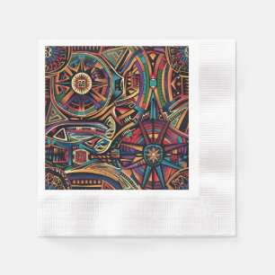 Lush Cyan "Chronicle of the Ancients" Party Cockta Napkin