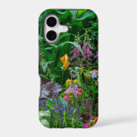 Lush English Cottage Garden Summer Flowers Photo