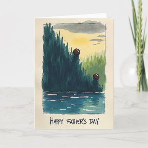 Lush Fathers Day Forest Card