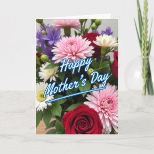 Lush Floral Mothers Day Card