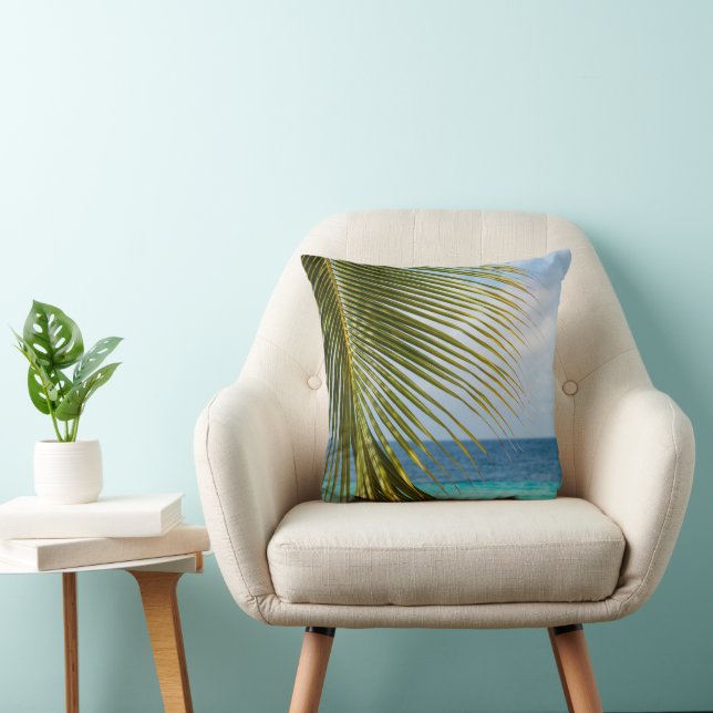 Lush Glam Palm Ocean 1 Cushion (Chair)