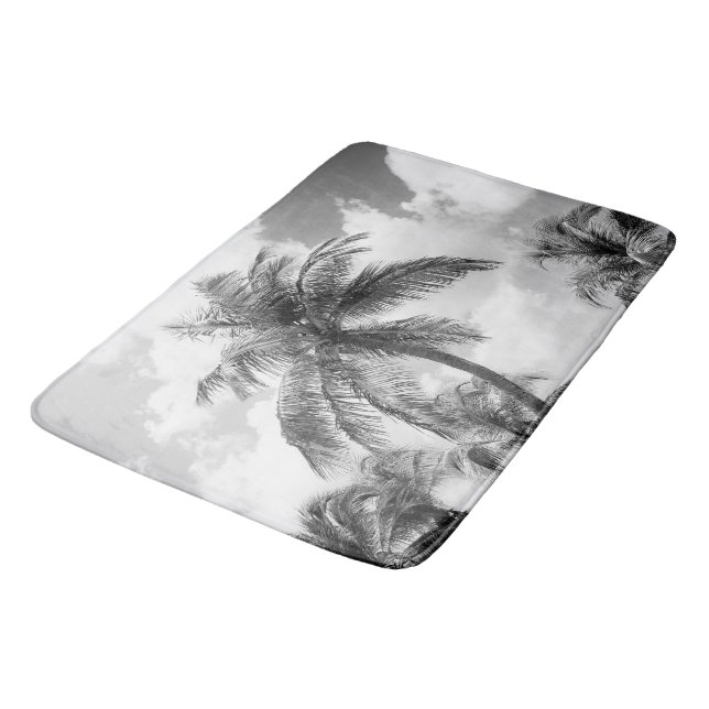 Lush Glam Palm Trees 1 Bath Mat (Angled)