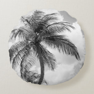 Lush Glam Palm Trees 1 Round Cushion