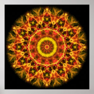 Lush Glow  kaleidoscope Poster