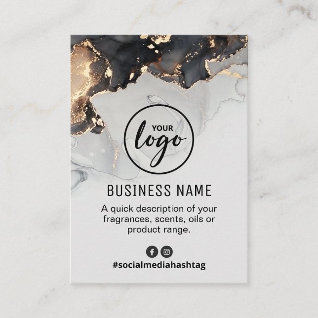 Lush Gold Vein Perfume Fragrance List Business Card (Front)