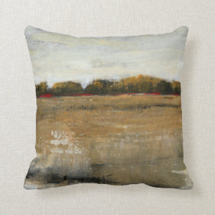 Lush Green Countryside Landscape Cushion