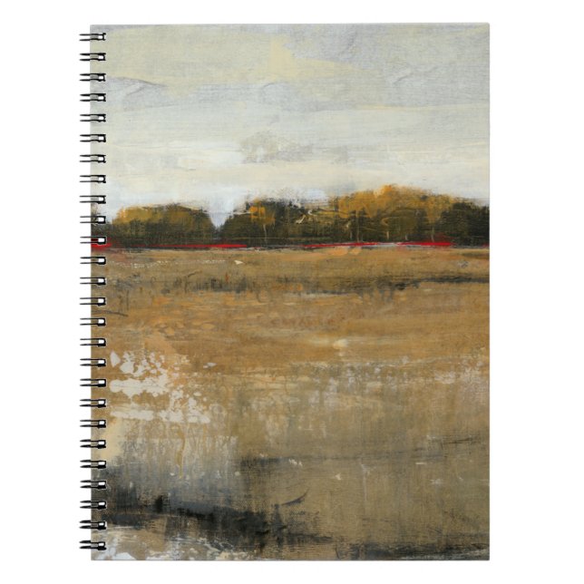 Lush Green Countryside Landscape Notebook (Front)