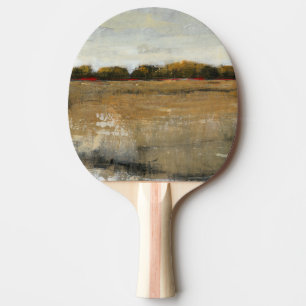 Lush Green Countryside Landscape Ping Pong Paddle