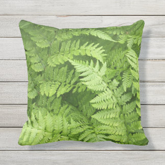 Lush Green Ferns Cushion