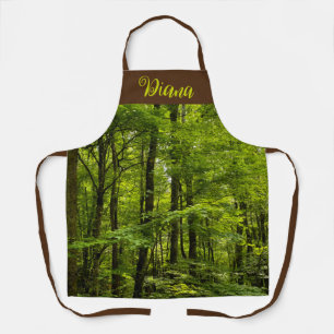 Lush Green Forest Apron