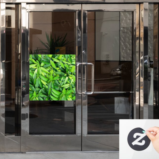 Lush Green Leaves Pattern – Nature Botanical  (Office Door)
