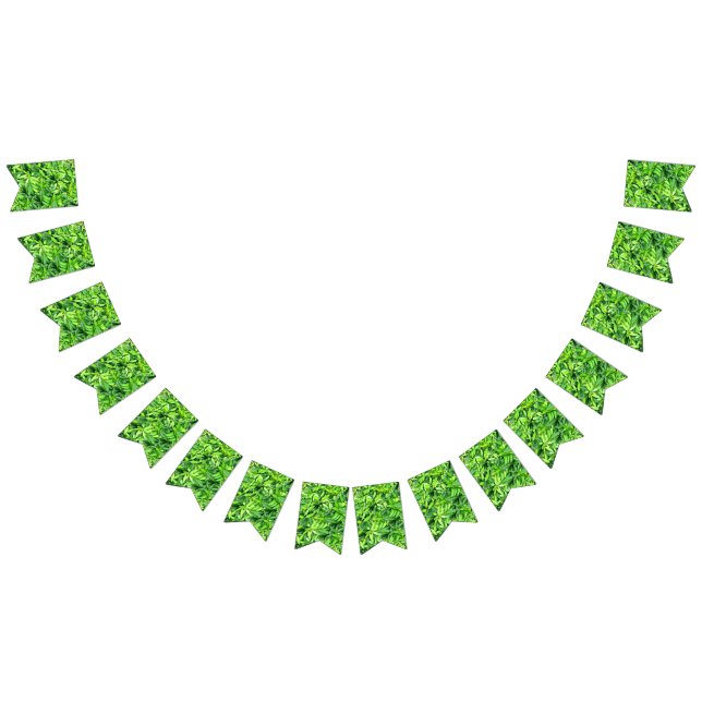 Lush Green Leaves Pattern – Nature Botanical  Bunting (All)