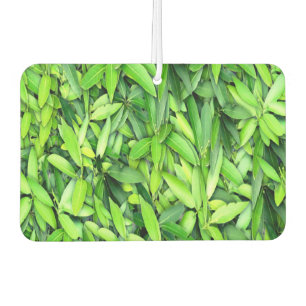 Lush Green Leaves Pattern – Nature Botanical Car Air Freshener