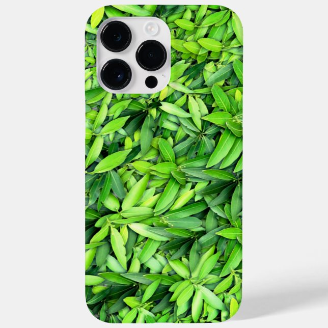 Lush Green Leaves Pattern – Nature Botanical  Case-Mate iPhone Case (Back)