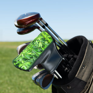 Lush Green Leaves Pattern – Nature Botanical  Golf Head Cover