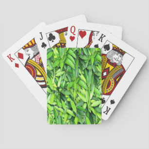Lush Green Leaves Pattern – Nature Botanical Playing Cards