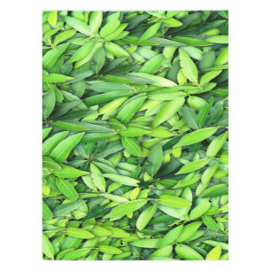 Lush Green Leaves Pattern – Nature Botanical Tablecloth