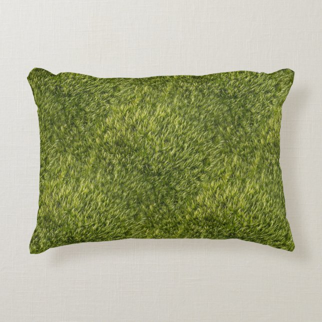 Lush Green Moss Decorative Cushion (Front)