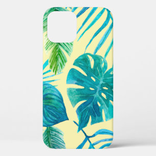 Lush greenery of tropical plants from jungle. Endl iPhone 12 Case