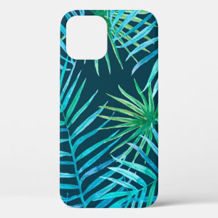 Lush greenery of tropical plants from jungle seaml iPhone 12 case