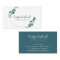 Lush Greenery Rose Gold Geometric Business Card