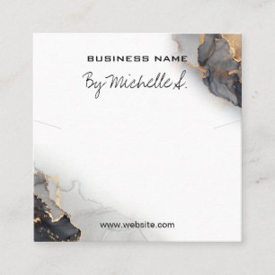 Lush Ink Black And Gold Pendant Packaging Card