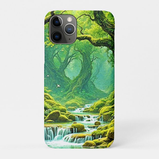 Lush Jungle Waterfall Bliss Case-Mate iPhone Case (Back)