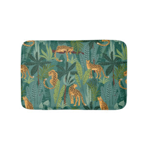 Lush Leopard Jungle Bath Mat