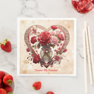 "Lush Love Bouquet" Napkin