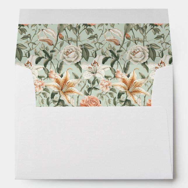 Lush Luxe, Tiger Lily & Mint, Envelope (Back (Bottom))