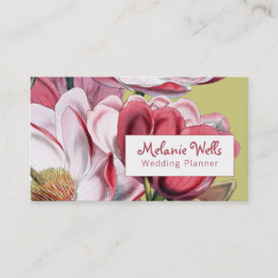 Lush Magnolias Wedding Planner Business Card