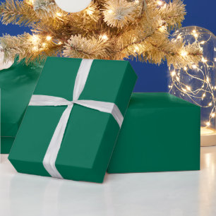 Lush Meadow Rich Green Solid Colour Wrapping Paper